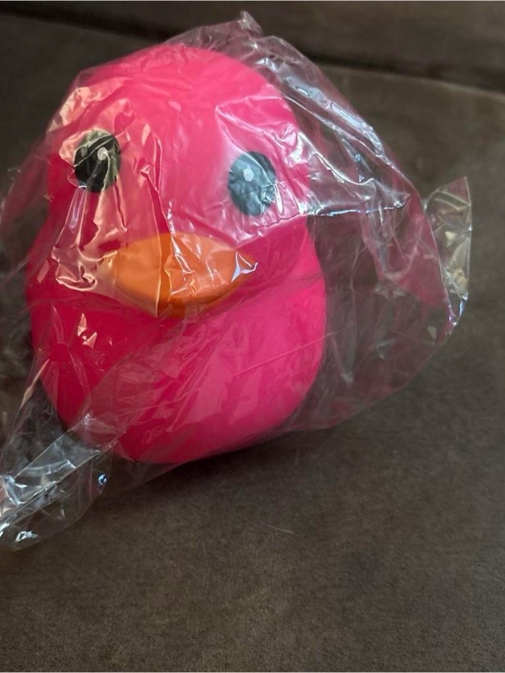 Jumbo hot pink duck squishy